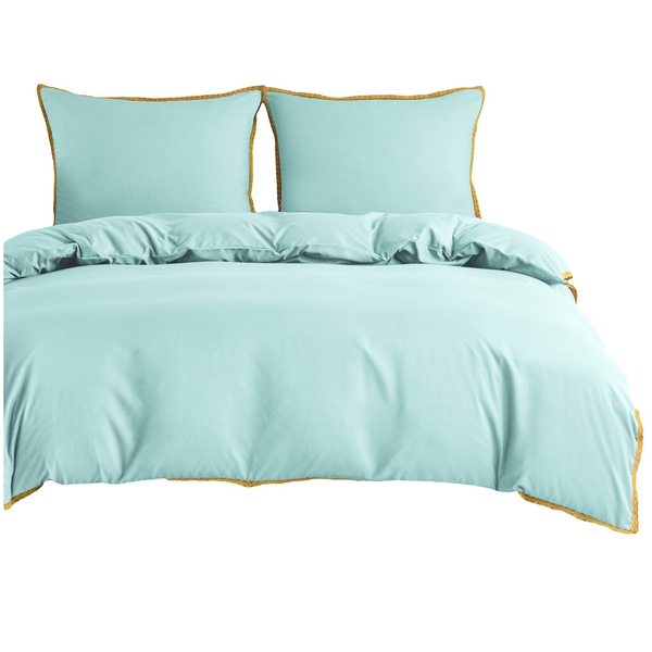 Pościel 200 x 220 3cz Gładka Z Koronką Brandon 07