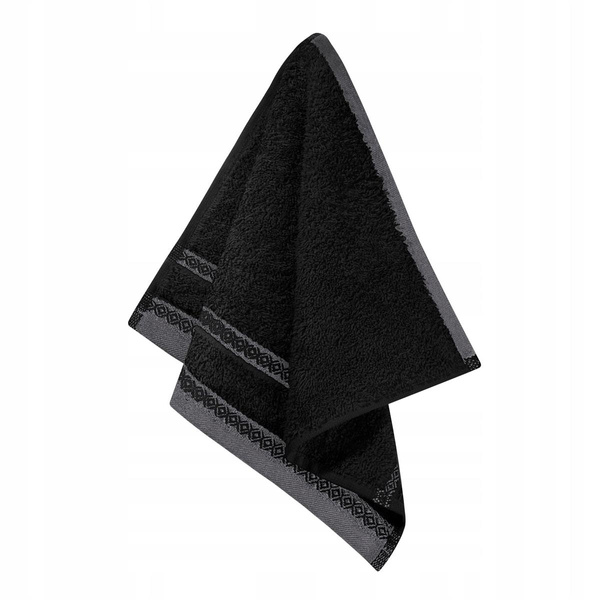 Ręcznik 50 x 90 Bawełna Panama 500g/m2 Czarny