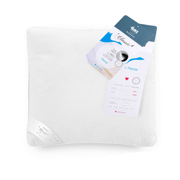 Pillow 40 x 40 Natural Classic Feather White