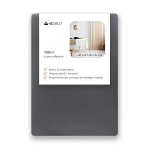 Obrus 120x220 Plamoodporny Klasyczny Savio Grafit