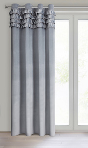 Curtain 140 x 250 Decorative Eyelets Erin Silver