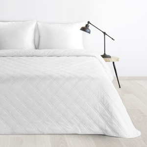 Quilted Velvet Bedspread 220 x 240 Luiz8 White