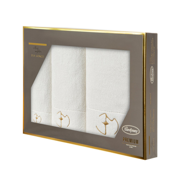 Komplet Ręczników 3 szt. Eva Minge GAJA Krem