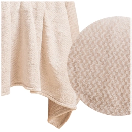 Blanket 200 x 220 Plush Microfiber Willy Beige