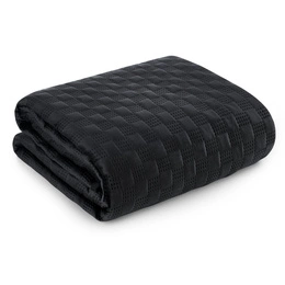Quilted Velvet Bedspread Sofia4 200 x 220 Black