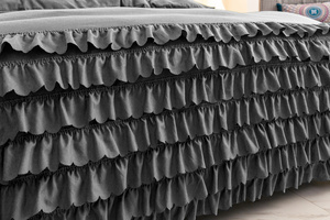 Bedding 160 x 200 3-piece set with Ruffles Domingo 03