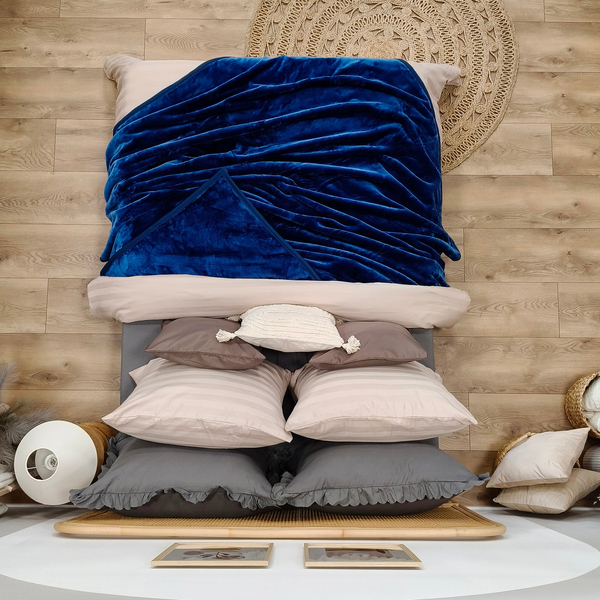 Koc 200 x 220 Akrylowy Jednolity Ciepły Yasemin 09