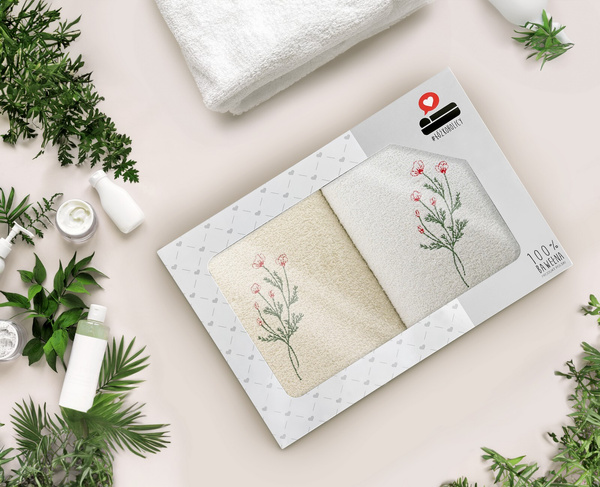 Komplet Ręczników 2szt. 70x140 Luba 01