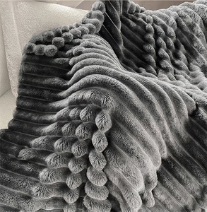 Blanket 160 x 200 Microfiber Plush Shirley 02