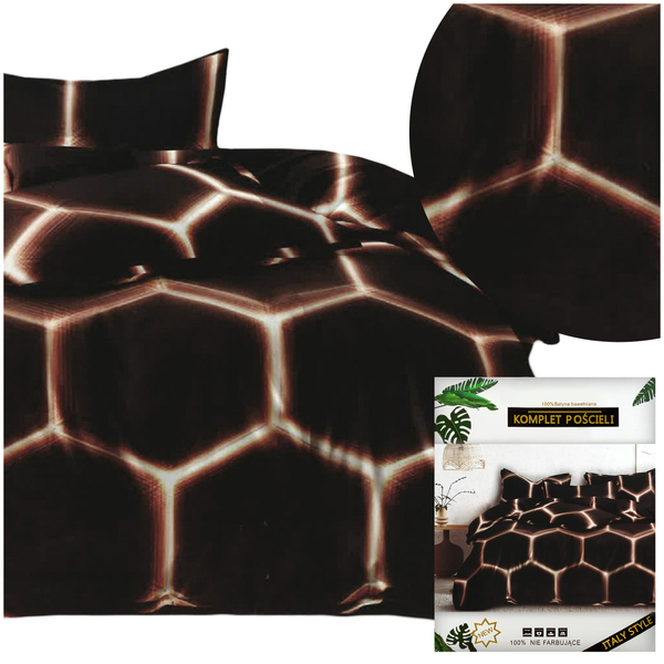 Pościel 160 x 200 3cz Satynowa Dalwin 1117