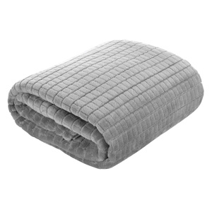 Blanket 170 x 210 Microfiber Design Cindy2 Silver