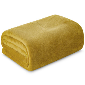 Blanket 150 x 200 Uniform Microfiber Simple1 Honey