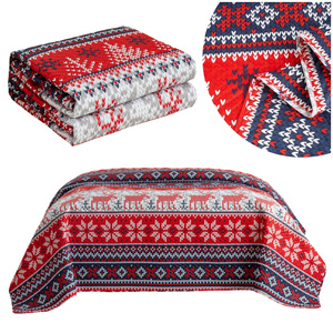 Narzuta 220 x 240 Tłoczona Świąteczna Levent 3230