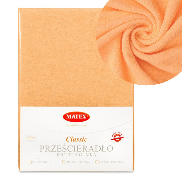 90 x 200 Terry sheet with elastic CLASSIC 08