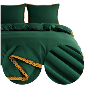 Bedding 160 x 200 3pcs Smooth with Lace Brandon 02