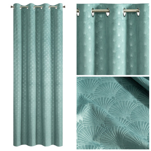Velvet Juliet Curtain 140 x 250 Sea Splendor