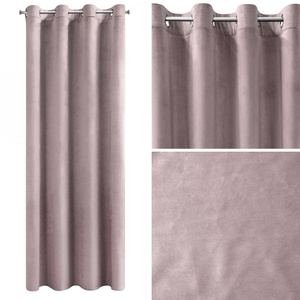 Curtain 140 x 250 Decorative Velvet Rosa Powder