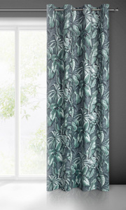 Curtain 140 x 250 Decorative Velvet Palermo Green