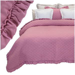 Narzuta 220 x 240 Pikowana Z Falbaną Celia 06