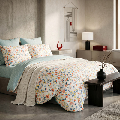 Pościel 200 x 220 3cz Satyna Bawełniana nr A1721