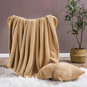 Blanket 150 x 200 Microfiber Jacquard Monte Beige