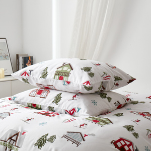 Pościel 220 x 200 3cz Satyna Bawełniana Skiing