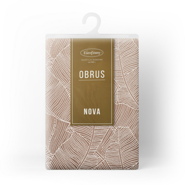 Obrus 140 x 260 Dekoracyjny Żakardowy Isla C.Beż