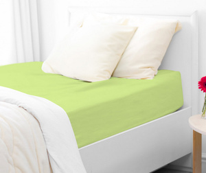 Jersey sheet with elastic 052_D Lime 200x220