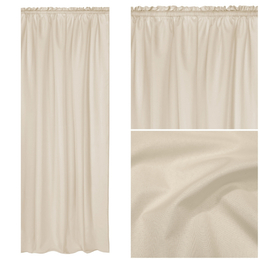 Curtain 140 x 250 Garden with Tape Gaia J.Beige