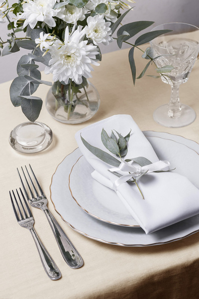 Obrus 120x240 Plamoodporny Klasyczny Elegant Krem