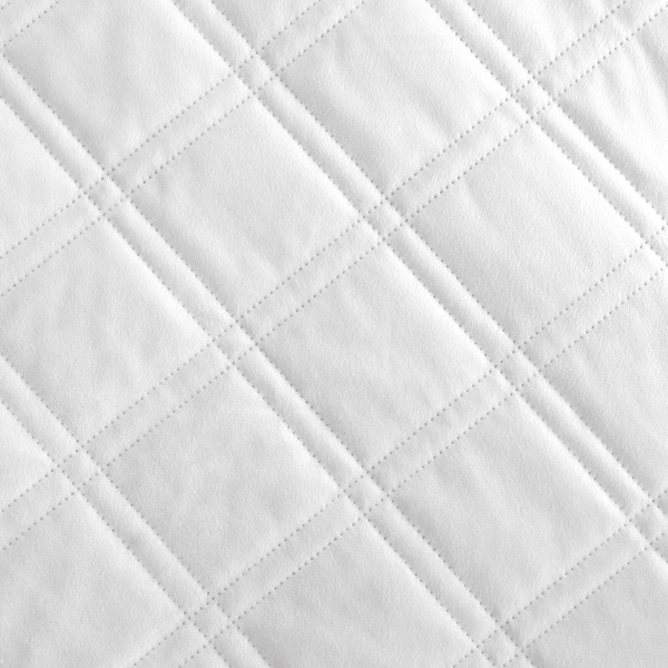 Narzuta 220 x 240 Pikowana Welurowa Luiz8 Biały