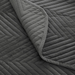 Cover 170 x 210 Herringbone Velvet Caden 03