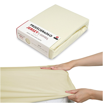 Prześcieradło 160 x 200 Jersey z Gumką Gaja 03