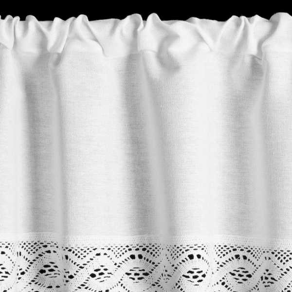 Decorative Curtain Vince On Tape 30 x 150 White