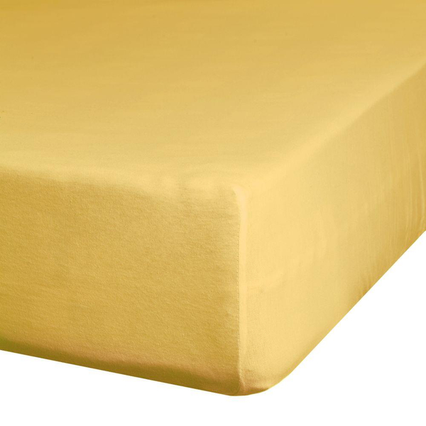 Bed sheet 160 x 210 Makosatin Nova Mustard