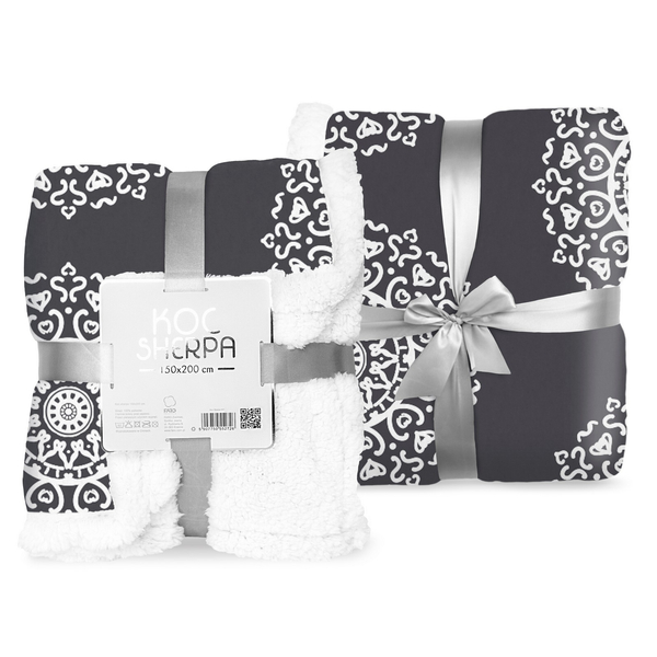 Koc 150 x 200 Mikrofibra Dwustronny Sherpa nr 023