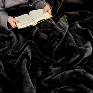 Blanket 160 x 200 Acrylic Solid Warm Yasemin 02