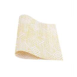 30 x 45 Decorative Geometric Yellow Placemat