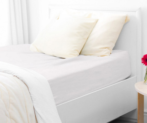 Jersey sheet with elastic 001_D White 180x200