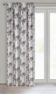 Curtain 140 x 270 Decorative Lucia Cream + C.Pink