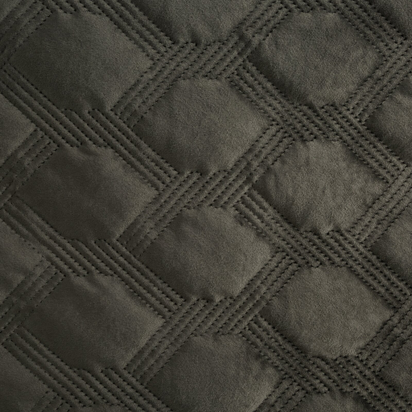 Narzuta 170 x 210 Pikowana Welurowa Sofia5 Stal