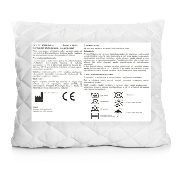 Pillow 50 x 70 Anti-allergenic Medic Line