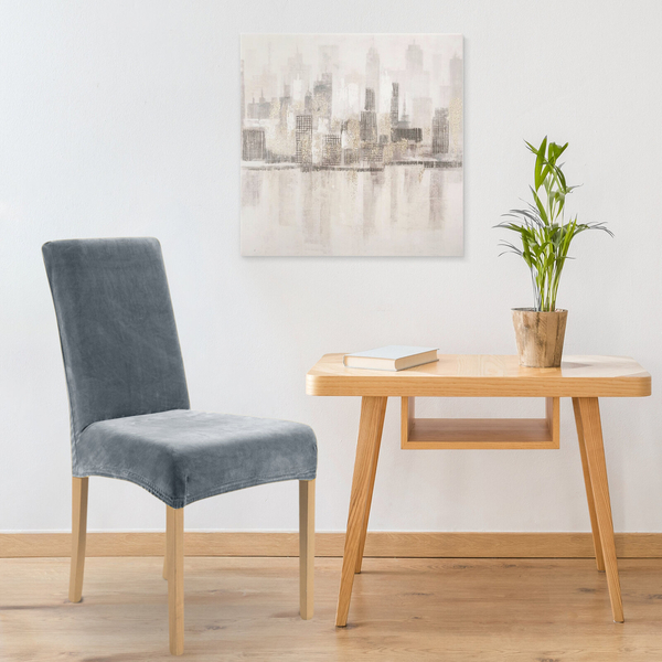 Pokrowiec na Krzesło Welur 35x55x30 Pokr04 Stal