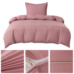 Pościel 140 x 200 2cz Gładka Z Haftem Lumera 10