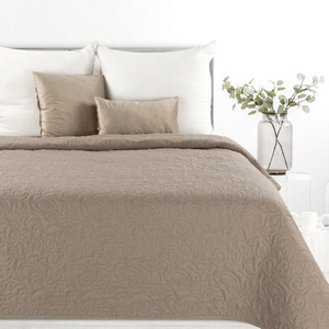 Narzuta 220 x 240 Pikowana Dekoracyjna Len4 Beż