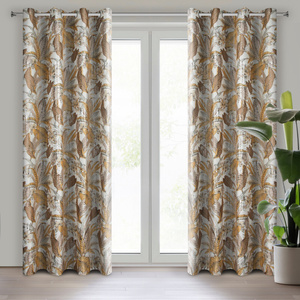 Curtain 140 x 250 Decorative Adel White+Silver