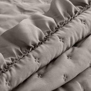 Quilted Decorative Bedspread 200 x 220 Libi3 Beige