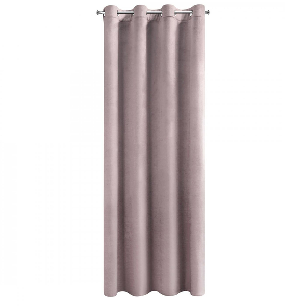 Curtain 140 x 250 Decorative Velvet Rosa Powder