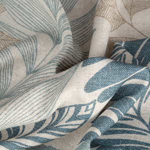 Zasłona 140 x 270 Dekoracyjna Lenny Natur+Niebie