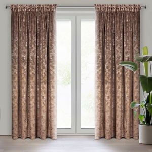 Curtain 135 x 270 Decorative Velvet Tulia Brown